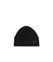 Saint Laurent Logo Patch Beanie black