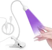 U V Lamp for Gel Nails, Flexible Design Mini LED Nail Lamp, Desk Light, Flexible Gooseneck, Rotatable 3 W USB LED Gel Nail Lamp, LED Nail Lamp is Suitable for All Gels
