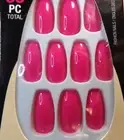 LA Colors Nail Frill Nails Pink (Cosmopolitan) GLUE-On Medium