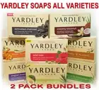 Yardley London Soap 4.25oz Bars Lavender Aloe Rose Hand Face Wash Jabon (2 Pack)