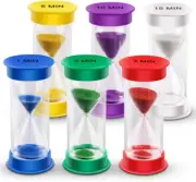 EMDMAK Sand Timer, Acrylic Hourglass Timer Colorful Sandglass Timer 1 min/2 m...