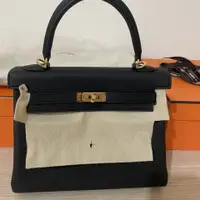 在飛比找PopChill優惠-[二手] 誠可議❤️Hermes Kelly 25 黑色金釦