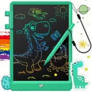 Green 10" LCD electronic drawing and graffiti board for children 3-8 years old