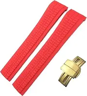 [Generic] for 5164A 5167A Series Butterfly Buckle Watch Strap Colorful Fluorous Rubber 21mm WatchBands