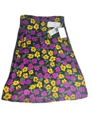 GB Girls Gianni Bini Skirt Girls 10 Floral 23" Black, Orchid Prim Primal NWT $34