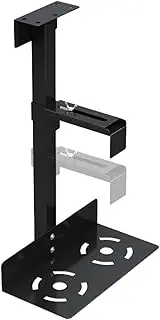 yupeuooe Adjustable Under Desk PC Mount,Computer Wall and Under Counter Holder | 360 Degree Adjustable Computer Wall Counter Holder, Holds Up to 66lbs Fits Most PC