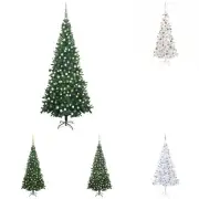 Christmas Tree 2.4M/2.1M/1.8M/1.5M/1.2M LED Xmas Trees with Lights vidaXL