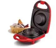 Mini Waffle Bowl Maker for Ice Cream, Other Sweet Desserts, & Brea
