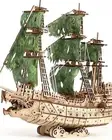 Challenging Flying Dutchman 3D Wooden Puzzles for Adults Pirate Ship Model Kit t