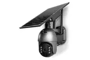 Elinz 4G LTE Cellular Security Camera 3MP 2K Resolution PTZ Outdoor IP65 Solar Battery Powered CCTV