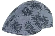 Goorin Mens Beach Please Ivy Flat Cap Newsboy Hawaiian Hat - Navy