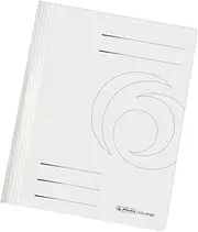 Herlitz 10902450 File Folder A4, Commercial and Agency Filing, Manila Cardboard, Pack of 25, White White