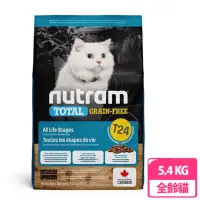 在飛比找momo購物網優惠-【Nutram 紐頓】T24無穀貓-鮭魚配方5.4KG