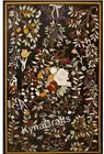 Marble Hallway Table Top with Pietra Dura Art Dining Table for Restaurant Decor