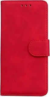 MojieRy Phone Cover Wallet Folio Case for Samsung Galaxy S10E, Premium PU Leather Slim Fit Cover for Galaxy S10E, 2 Card Slots, Nice case, Red