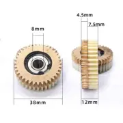 Long lasting 36 Teeth Ebike Wheel Hub Motor Gears for Bafang Pack of 3