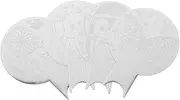 HONMEET 4pcs Nail Stamping Plates Versatile Nail Art Stencils for DIY Designs Various Patterns Easy to Use