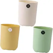 TINEASUR 3pcs Cartoon Trash Can Living Room Waste Basket Desktop Trash Can Desk Trash Can Mini Trash Cans Desk Trash Basket Waste Bin Reusable Bathroom Trash Can Bathroom Trash Organizer