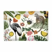 Michel Design Works Glass Trinket / Soap Dish Wild Lemon Animal Print