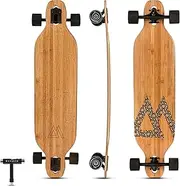 Hana Longboard Collection | 42 inch Longboard Skateboards | Bamboo with Hard Maple Core | Cruising, Carving, Dancing, Freestyle