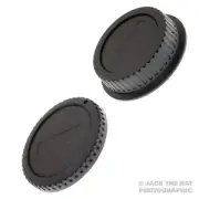 Canon EOS Body Cap & Rear Lens Cap Set. Fits all Canon EF & EF-S Lenses & DSLRs