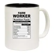 Farm Worker Nutrition Facts Mug Cup