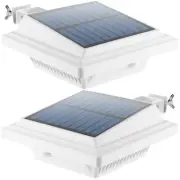 Solar Powered 40LEDs Fence Gutter Lights Outdoor Security Lights Wall Lamp Cool