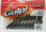 BERKLEY GULP! 3" Minnow Grub (11/Ct Pack) - Black