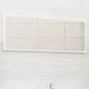 Bathroom Mirror White 90x1.5x37 cm Chipboard