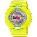 在飛比找遠傳friDay購物優惠-CASIO Baby-G 耀眼亮彩甜心運動休閒腕錶-粉黃-B