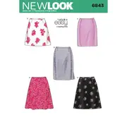 New Look Sewing Pattern 6843 N6843 Misses' Skirts