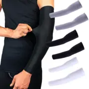 Sports Compression Sun UV Arm Sleeves - Athletic Arm Cover Shield for Men Women