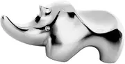 Ciieeo Zinc Alloy Rhino Shape Chopstick Holder Spoon Rest Cutlery Stand for Dining Table Stylish Silver Design Present for Friends Family Keeps Table Clean and Organized