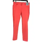 Cat & Jack Girls Kids Size 16 Neon Orange Jeans New Stretch Jeggings Target