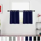 Kitchen Window Tier High Blackout Curtains Short Curtains 1/2 Panels Door Drapes