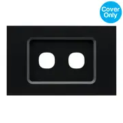 Clipsal Saturn ZEN 30 Series 2 Gang Grid & Plate Black