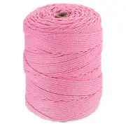 Natural Macrame Cord 3mm x 328 Yards Cotton Macrame Rope, Deep Pink