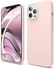 elago Liquid Silicone Case Designed for iPhone 12 Pro Max Case (6.7"), Premium Silicone, Full Body Protection : 3 Layer Shockproof Cover Case (Lovely Pink)