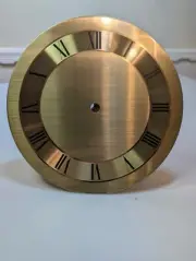 8 inch Brass clock face unused old stock Made in England
