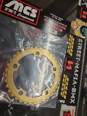 MCS CHAINRING Gold BMX BIKE SPROCKET 36t USA GT Haro SE Racing Redline JMC new36