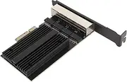 4 Port RJ45 Gigabit Ethernet 10/100/1000/25000 Mbps PCIE Network Interface, 2.5Gbps High, Dissipation, Wide of Uses for Gaming, Office, for
