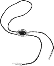 [WRITWAA] Tie Earrings Necklace Pendant Collar Woman Jewelry for Women Bracelets Gold Rings for Women Jewellery Bow Tie Retro Decor Accessories Necktie Neck Ties Agate Black