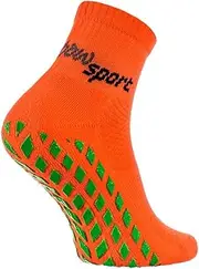 [Rainbow Socks] Neo ABS Sport Socks - Women's Men's Neon Sneaker Sport Stopper Socks