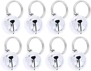 Hemobllo Pet Collar Bell - 18mm Mini Metal Bells Pet Pendant Bell Accessories Pet Training Bell Necklace Accessories for Cat Dog,10pcs
