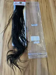 Whiting Farms Dry Fly Hackle SILVER Grade 1/2 Saddle BLACK New 128