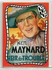 Riders of the Silver Screen 6 CARD SET OF KEN MAYNARD COWBOY NMT-MT