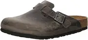 [Birkenstock] Oiled Leather Soft Footbed Slip On Shoes 10 B(M) US Women / 8 D(M) US Iron
