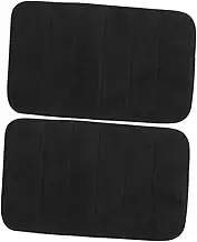 2Pcs Indoor Door Mats Water Absorbent Memory Entrance Mats for Front Back Door Non Slip Washable for Home Bathroom Use
