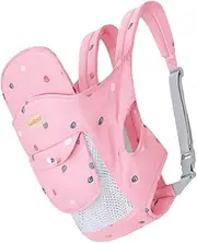 JOINPAYA Carrier Newborn Sling Hip Children Carrier Child Carrier Backpacks Backpack Carrier Sling Carrier Carriers for Newborns Breathable Mesh Pink