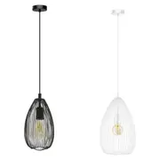 Clevedon Pendant Light Black, White